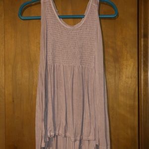 Blush pink tunic tank